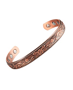 Bracelet magnétique cuivre - Lys pour soulager vos douleurs des articulations,