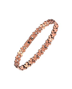 Bracelet magnétique en cuivre et aimants - Papillon