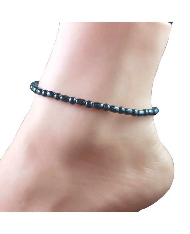 Bracelet de cheville en Hématite magnétique Bracelet de cheville en Hématite magnétique