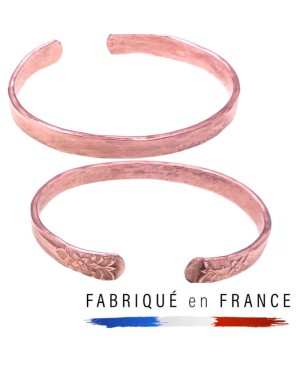 Bracelet artisanal en cuivre massif - Fabriqué en France - Liora
