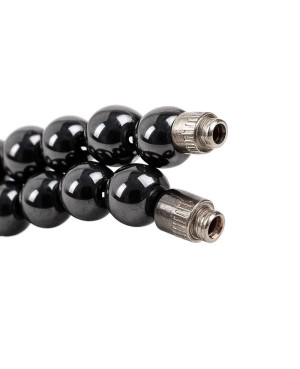 Collier en Hématite magnétique naturelle avec fermoir à visser