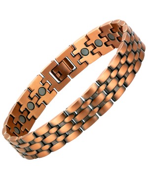 Bracelet magnétique homme en cuivre - Cupera énergie