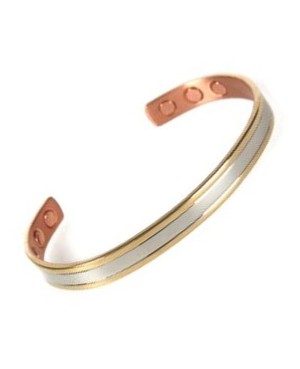 Bracelet magnétique cuivre - Muscari avec aimants thérapeutiques Néodyme