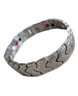Bracelet magnétique acier - Fusain