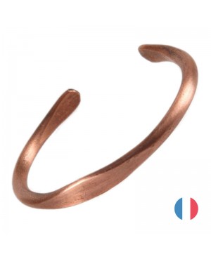 Bracelet cuivre massif - Clématite fabriqué en France