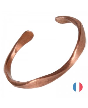 Bracelet cuivre pur massif antidouleur - Glycine