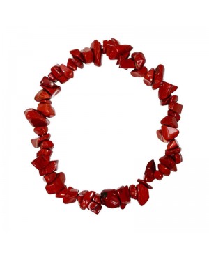 Bracelet baroque en pierre naturelle Jaspe rouge