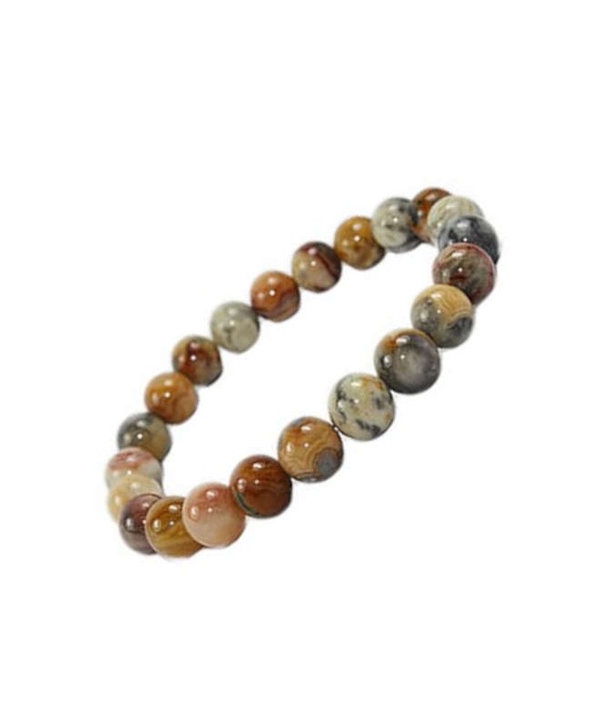 Agate Crazy Lace bracelet perles naturelles 8 mm