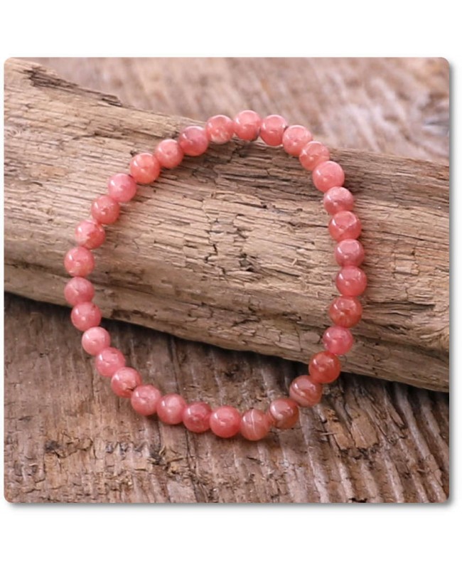 bracelet Stress Rhodochrosite pour en perles naturelles 6 mm bracelet Stress Rhodochrosite pour en perles naturelles 6 mm