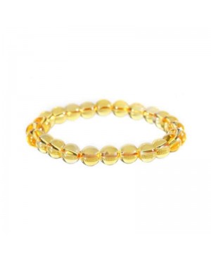 Citrine bracelet en perles naturelles 8 mm