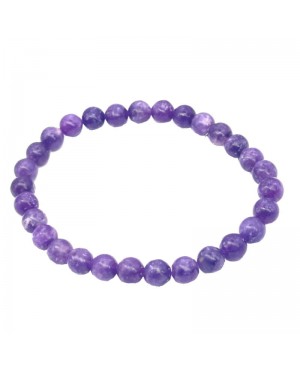 Lépidolite Violette bracelet en pierres naturelles 6 mm