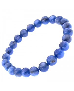 Cyanite bracelet en perles naturelles 8 mm